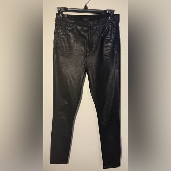 Citizens of Humanity ROCKET HIGH RISE SKINNY IN METERORITE LEATHERETTE - Picture 8 of 12